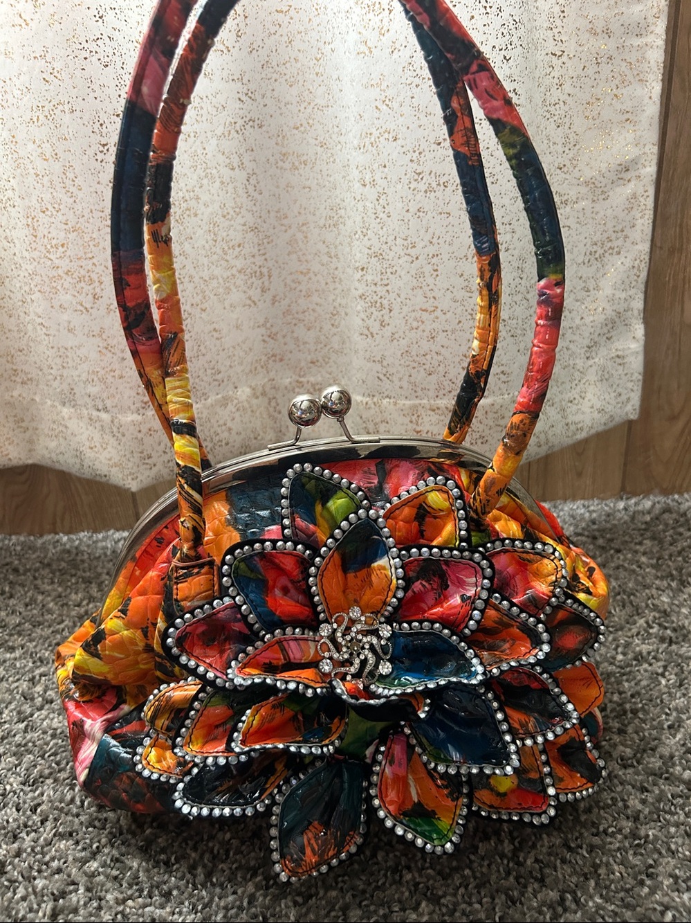 Gorgeous Bling Jeweled Multicolor Bag